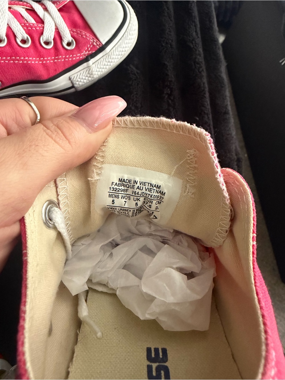 Converse All Star Low Top Sneakers - Bright Pink with White - Picture 5 of 5
